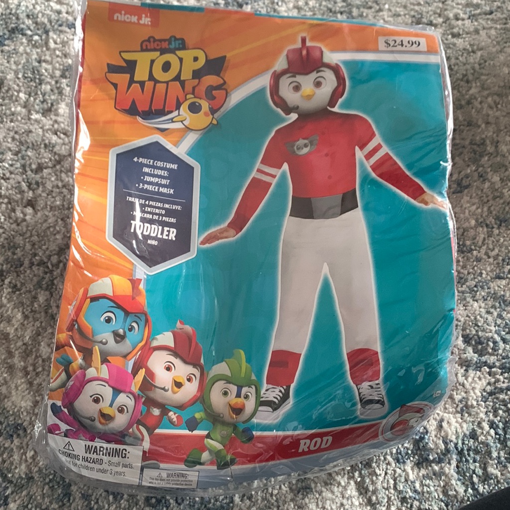 Nwt Nick Jr Top Wing Rod Costume